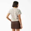 Women’s Large Striped Cropped Pocket T-Shirt Women’s Large Striped Cropped Pocket T-Shirt