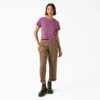 Women’s Large Striped Cropped Pocket T-Shirt Women’s Large Striped Cropped Pocket T-Shirt