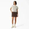 Women’s Large Striped Cropped Pocket T-Shirt Women’s Large Striped Cropped Pocket T-Shirt