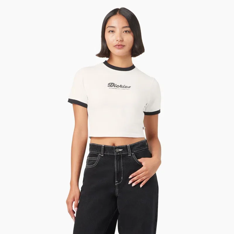 Women’s Lewistown Cropped Ringer T-Shirt Women’s Lewistown Cropped Ringer T-Shirt
