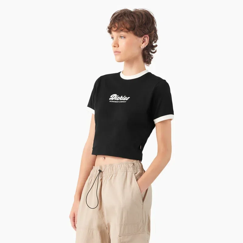 Women’s Lewistown Cropped Ringer T-Shirt Women’s Lewistown Cropped Ringer T-Shirt