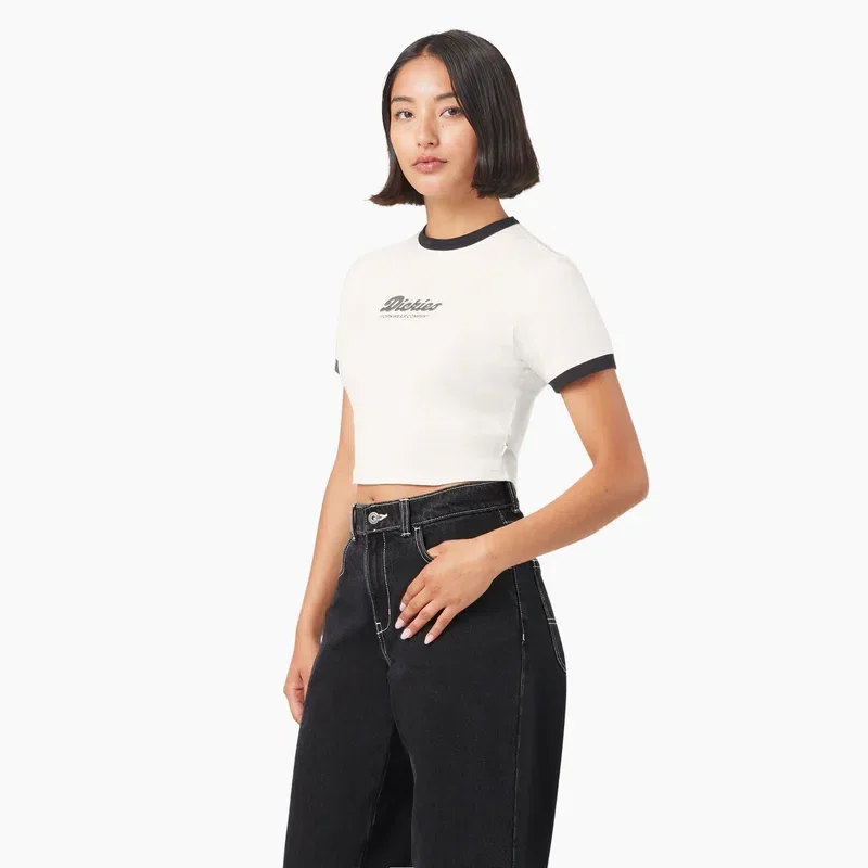Women’s Lewistown Cropped Ringer T-Shirt Women’s Lewistown Cropped Ringer T-Shirt