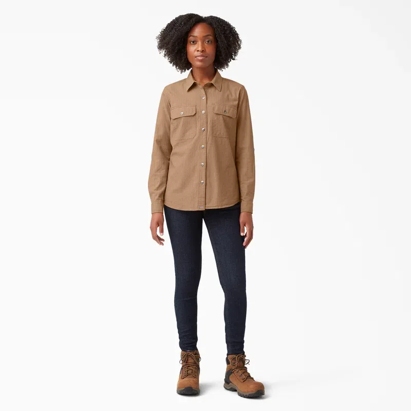 Women’s Long Sleeve Roll-Tab Work Shirt Women’s Long Sleeve Roll-Tab Work Shirt