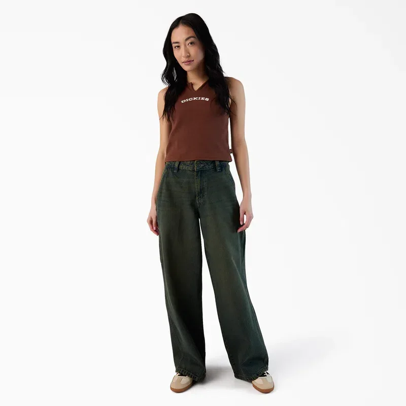 Women’s Loose Fit Denim Carpenter Jeans Women’s Loose Fit Denim Carpenter Jeans