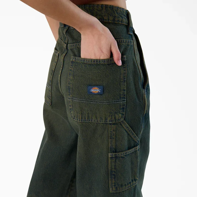 Women’s Loose Fit Denim Carpenter Jeans Women’s Loose Fit Denim Carpenter Jeans