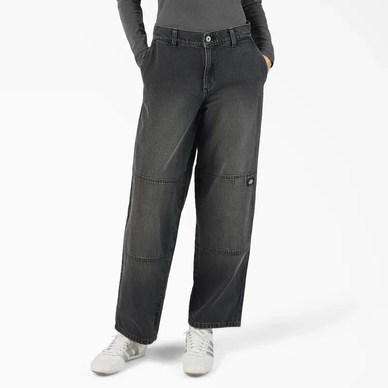 Women’s Loose Fit Double Knee Jeans Women’s Loose Fit Double Knee Jeans