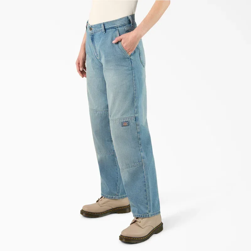 Women’s Loose Fit Double Knee Jeans Women’s Loose Fit Double Knee Jeans