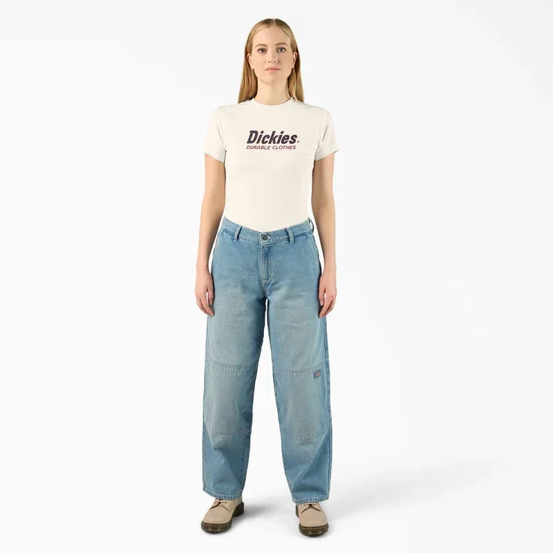 Women’s Loose Fit Double Knee Jeans Women’s Loose Fit Double Knee Jeans