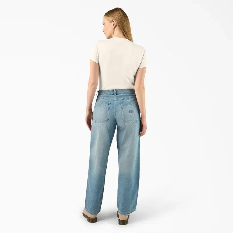 Women’s Loose Fit Double Knee Jeans Women’s Loose Fit Double Knee Jeans