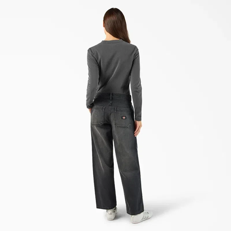 Women’s Loose Fit Double Knee Jeans Women’s Loose Fit Double Knee Jeans