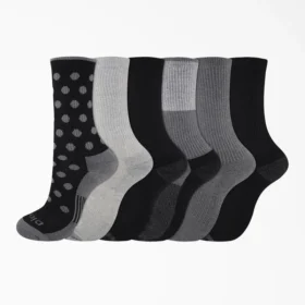Women’s Pattern Crew Socks, Size 6-9, 6-Pack Women’s Pattern Crew Socks, Size 6-9, 6-Pack