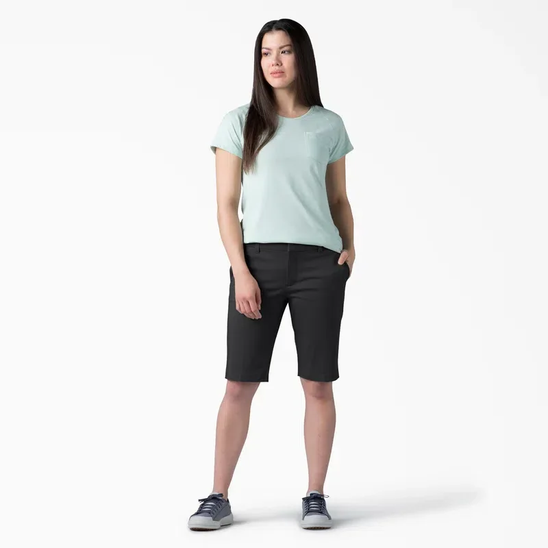 Women’s Perfect Shape Straight Fit Bermuda Shorts, 11″ Women’s Perfect Shape Straight Fit Bermuda Shorts, 11″