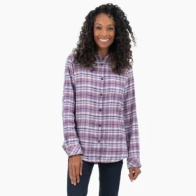 Women’s Plaid Flannel Long Sleeve Shirt