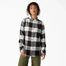 Women’s Plaid Flannel Long Sleeve Shirt