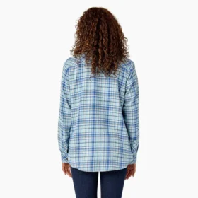 Women’s Plaid Flannel Long Sleeve Shirt