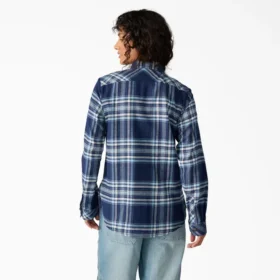 Women’s Plaid Flannel Long Sleeve Shirt