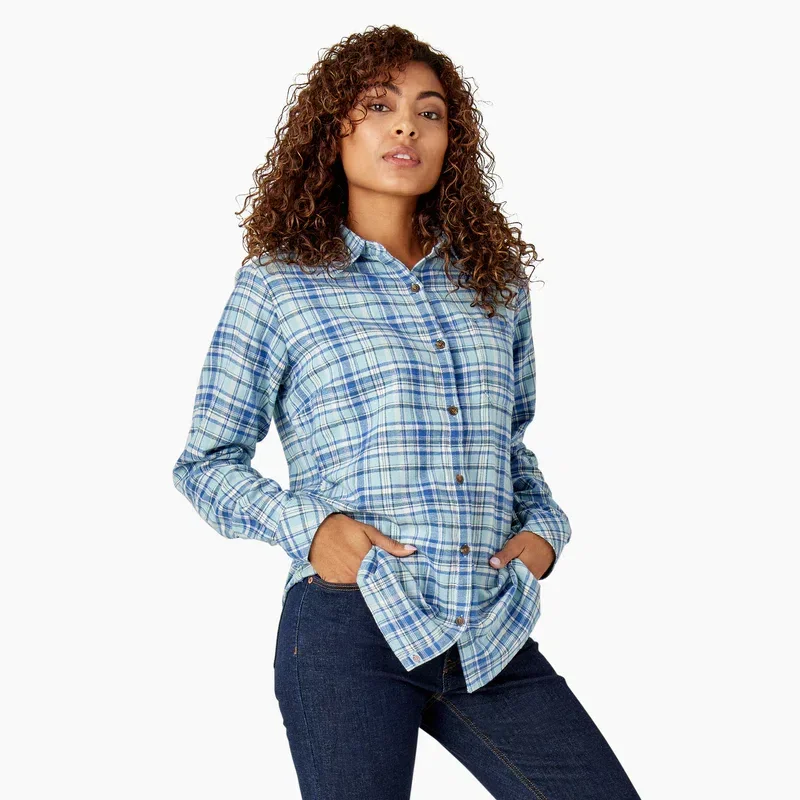 Women’s Plaid Flannel Long Sleeve Shirt Women’s Plaid Flannel Long Sleeve Shirt