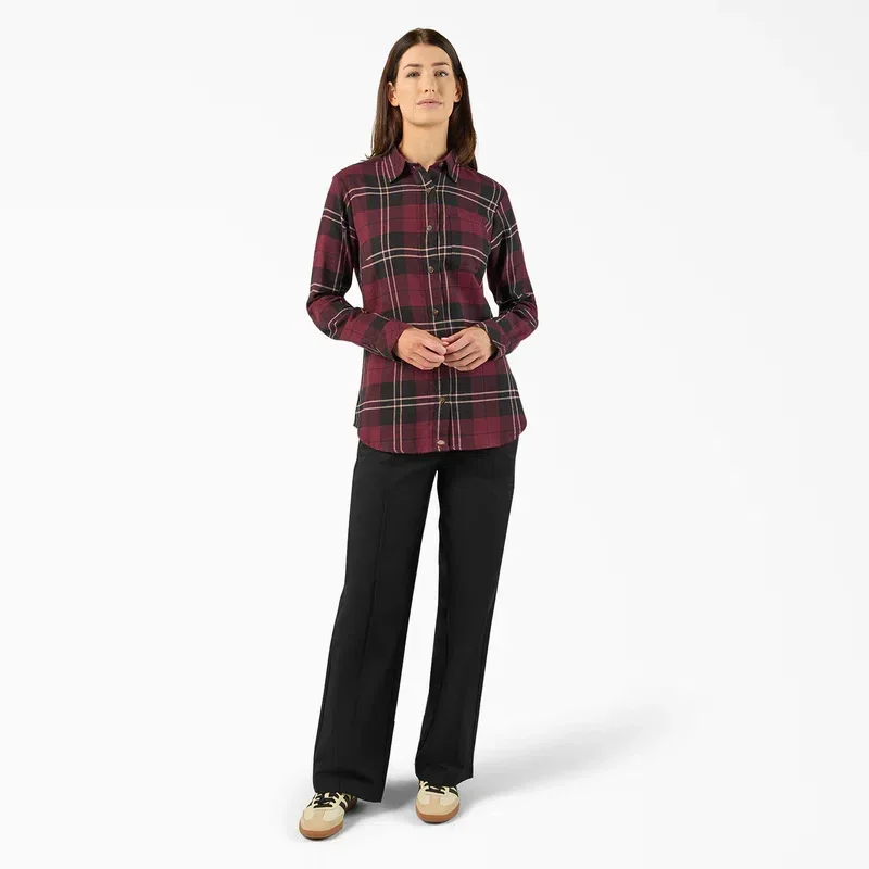 Women’s Plaid Flannel Long Sleeve Shirt Women’s Plaid Flannel Long Sleeve Shirt