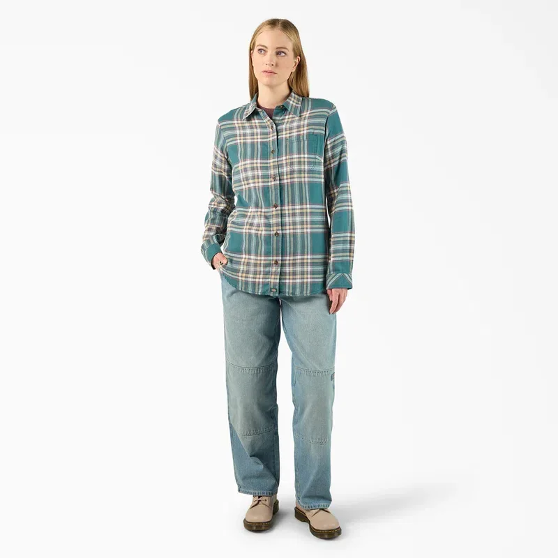 Women’s Plaid Flannel Long Sleeve Shirt Women’s Plaid Flannel Long Sleeve Shirt