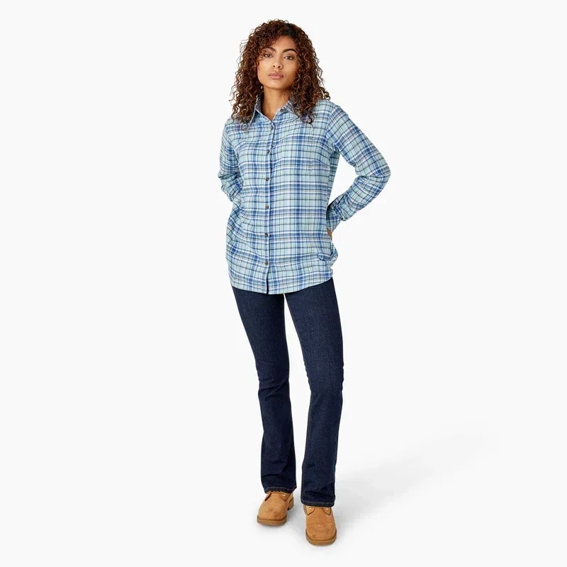Women’s Plaid Flannel Long Sleeve Shirt Women’s Plaid Flannel Long Sleeve Shirt