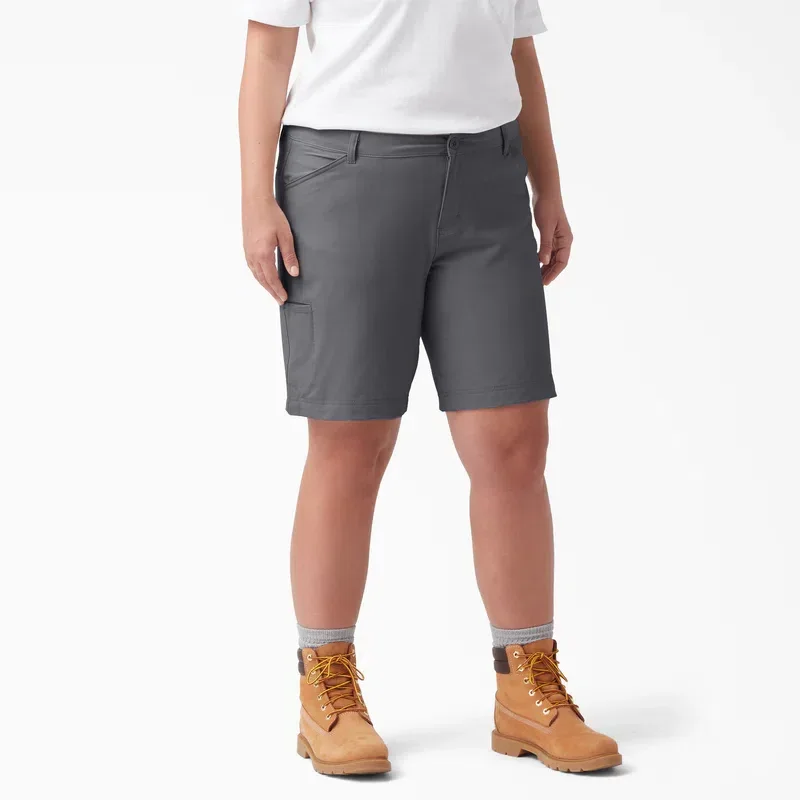 Women’s Plus Cooling Relaxed Fit Shorts, 9″ Women’s Plus Cooling Relaxed Fit Shorts, 9″