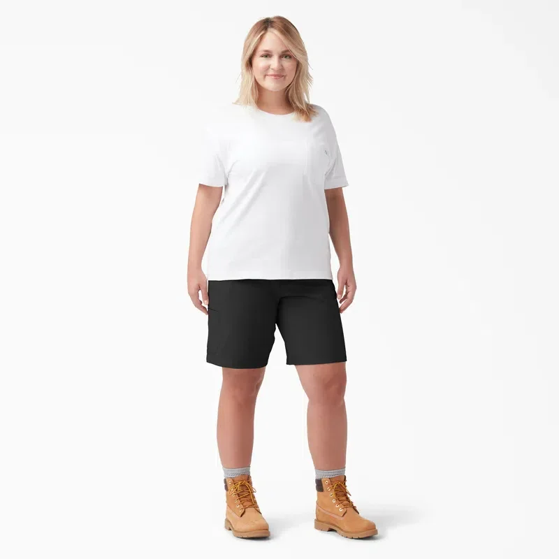 Women’s Plus Cooling Relaxed Fit Shorts, 9″ Women’s Plus Cooling Relaxed Fit Shorts, 9″