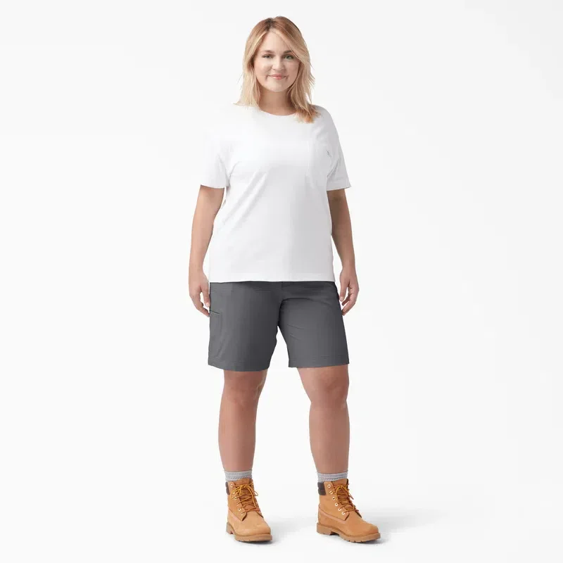 Women’s Plus Cooling Relaxed Fit Shorts, 9″ Women’s Plus Cooling Relaxed Fit Shorts, 9″