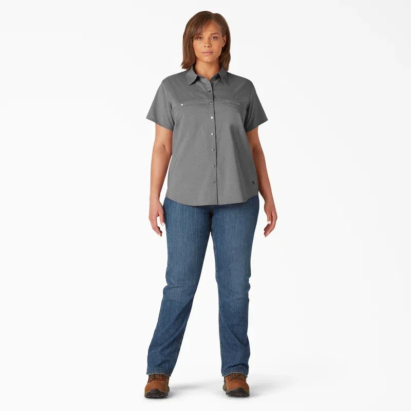 Women’s Plus Cooling Short Sleeve Work Shirt Women’s Plus Cooling Short Sleeve Work Shirt