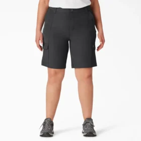 Women’s Plus Cooling Slim Fit Cargo Shorts, 10″ Women’s Plus Cooling Slim Fit Cargo Shorts, 10″