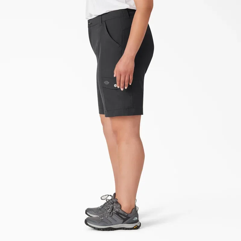Women’s Plus Cooling Slim Fit Cargo Shorts, 10″ Women’s Plus Cooling Slim Fit Cargo Shorts, 10″