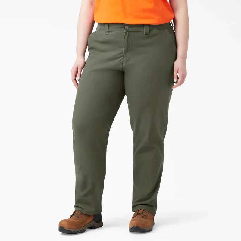 Women’s Plus Flex Relaxed Straight Fit Duck Carpenter Pants Women’s Plus Flex Relaxed Straight Fit Duck Carpenter Pants