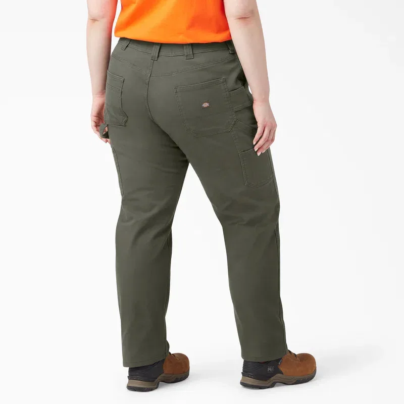 Women’s Plus Flex Relaxed Straight Fit Duck Carpenter Pants Women’s Plus Flex Relaxed Straight Fit Duck Carpenter Pants