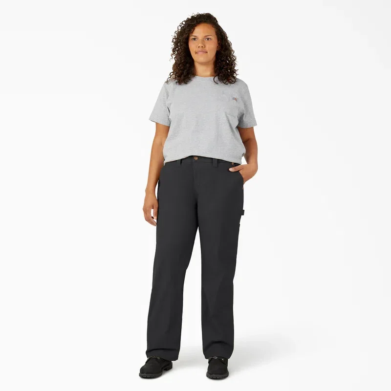 Women’s Plus Flex Relaxed Straight Fit Duck Carpenter Pants Women’s Plus Flex Relaxed Straight Fit Duck Carpenter Pants