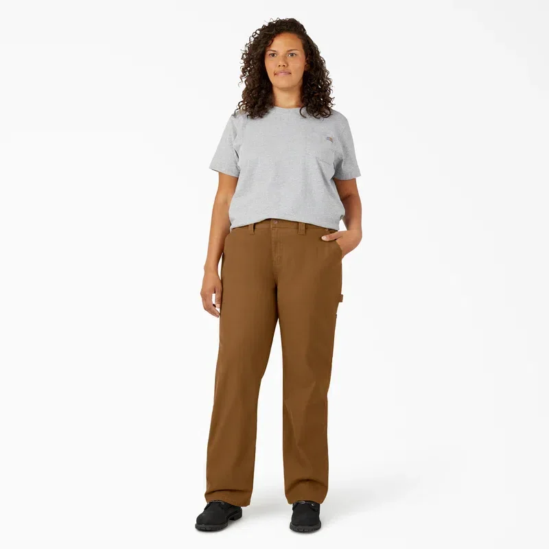 Women’s Plus Flex Relaxed Straight Fit Duck Carpenter Pants Women’s Plus Flex Relaxed Straight Fit Duck Carpenter Pants