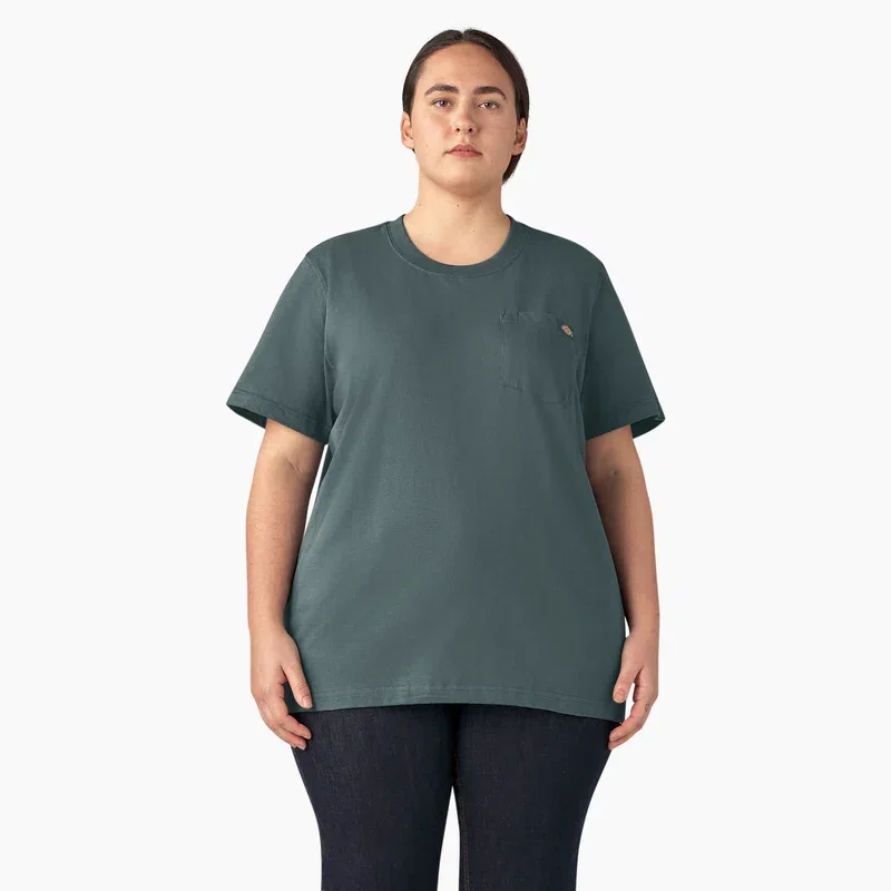 Women’s Plus Heavyweight Short Sleeve Pocket T-Shirt Women’s Plus Heavyweight Short Sleeve Pocket T-Shirt