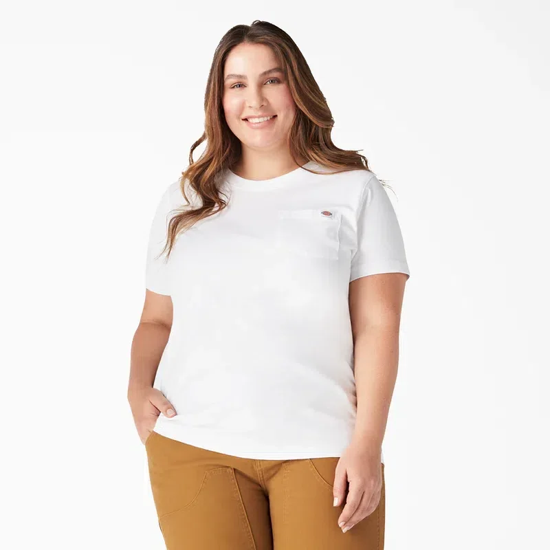 Women’s Plus Heavyweight Short Sleeve Pocket T-Shirt Women’s Plus Heavyweight Short Sleeve Pocket T-Shirt