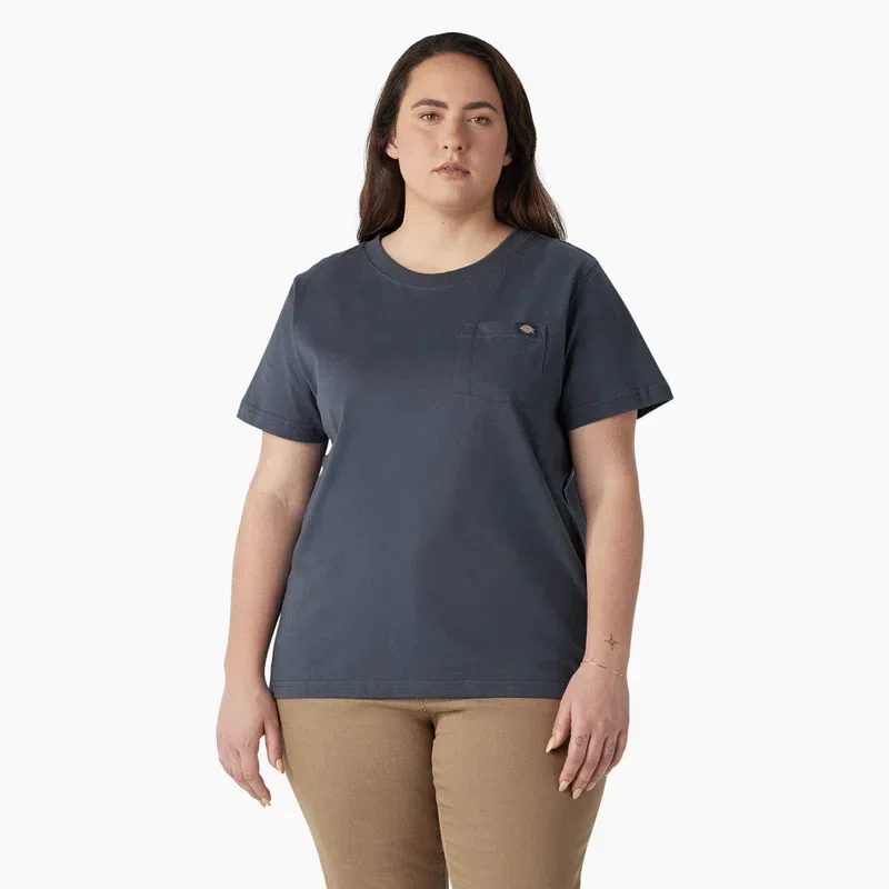 Women’s Plus Heavyweight Short Sleeve Pocket T-Shirt Women’s Plus Heavyweight Short Sleeve Pocket T-Shirt
