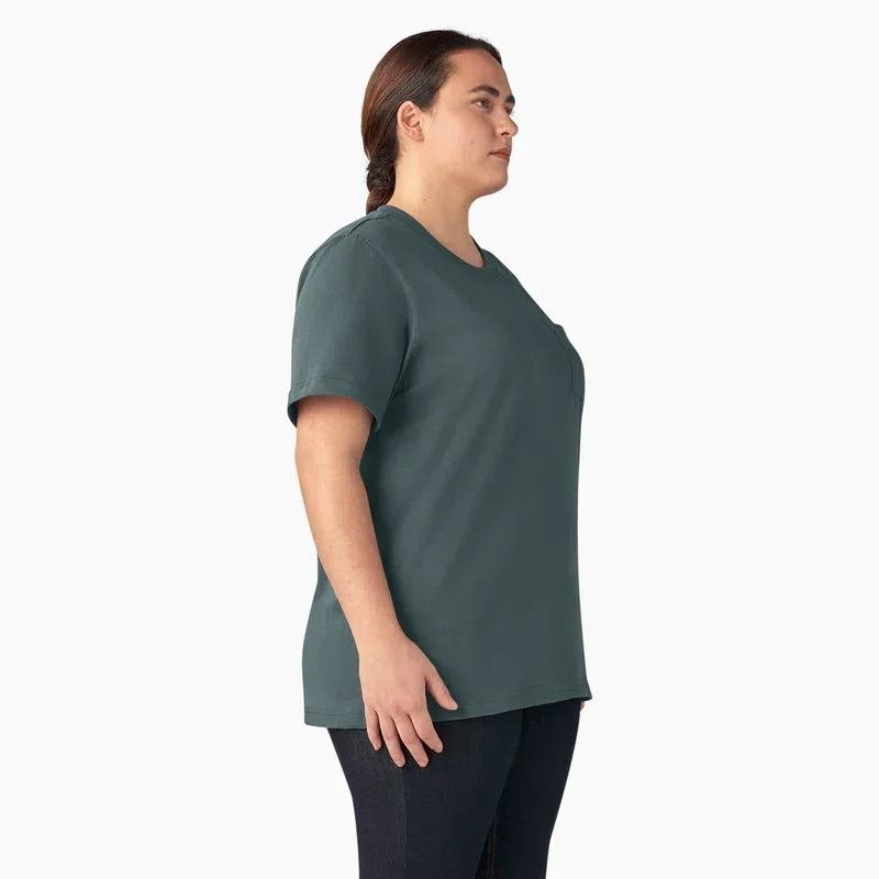 Women’s Plus Heavyweight Short Sleeve Pocket T-Shirt Women’s Plus Heavyweight Short Sleeve Pocket T-Shirt