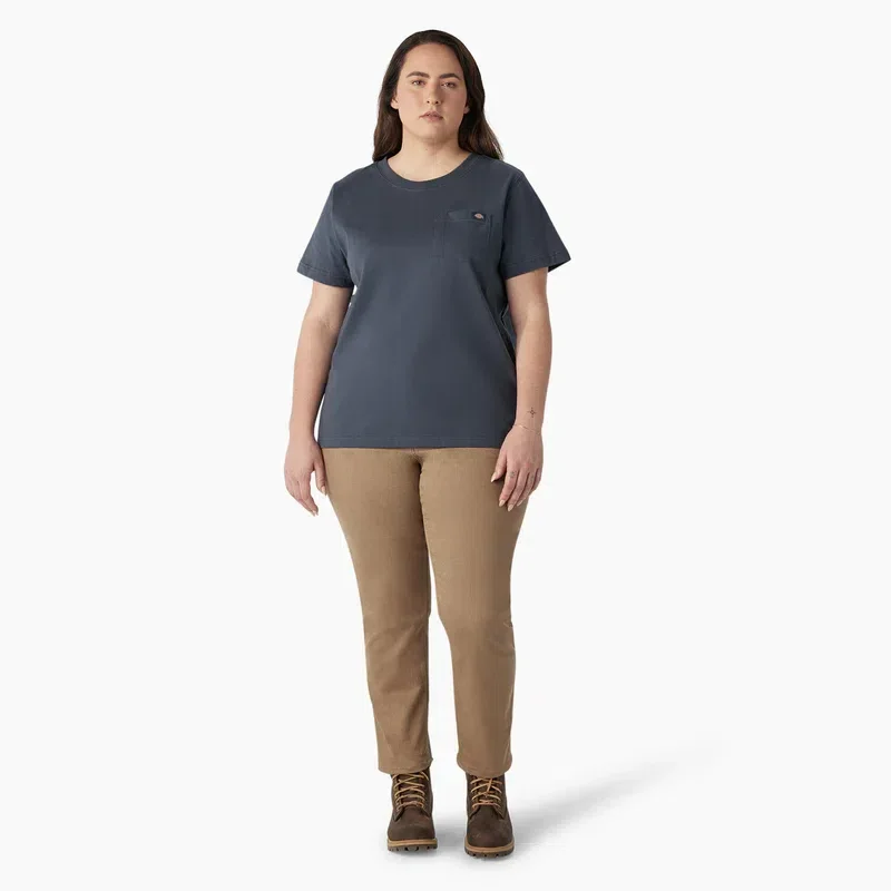Women’s Plus Heavyweight Short Sleeve Pocket T-Shirt Women’s Plus Heavyweight Short Sleeve Pocket T-Shirt