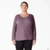 Women’s Plus Henley Long Sleeve Shirt Women’s Plus Henley Long Sleeve Shirt