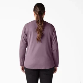 Women’s Plus Henley Long Sleeve Shirt