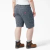 Women’s Plus Hickory Stripe Carpenter Shorts Women’s Plus Hickory Stripe Carpenter Shorts