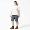 Women’s Plus Hickory Stripe Carpenter Shorts Women’s Plus Hickory Stripe Carpenter Shorts
