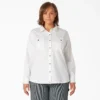 Women’s Plus Long Sleeve Roll-Tab Work Shirt Women’s Plus Long Sleeve Roll-Tab Work Shirt