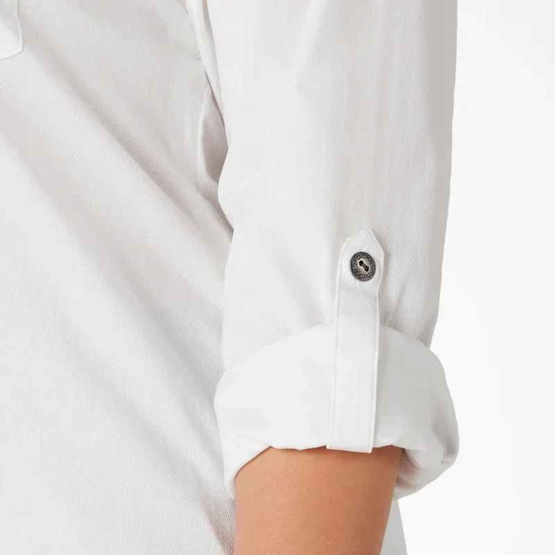 Women’s Plus Long Sleeve Roll-Tab Work Shirt Women’s Plus Long Sleeve Roll-Tab Work Shirt