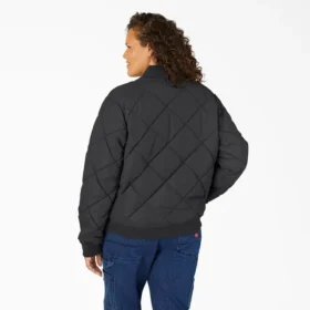 Women’s Plus Quilted Bomber Jacket