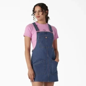Women’s Regular Fit Denim Bib Overall Dress
