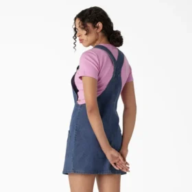 Women’s Regular Fit Denim Bib Overall Dress