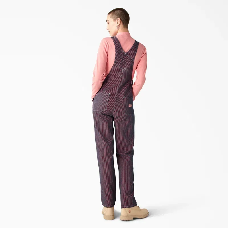 Women’s Regular Fit Hickory Stripe Bib Overalls Women’s Regular Fit Hickory Stripe Bib Overalls