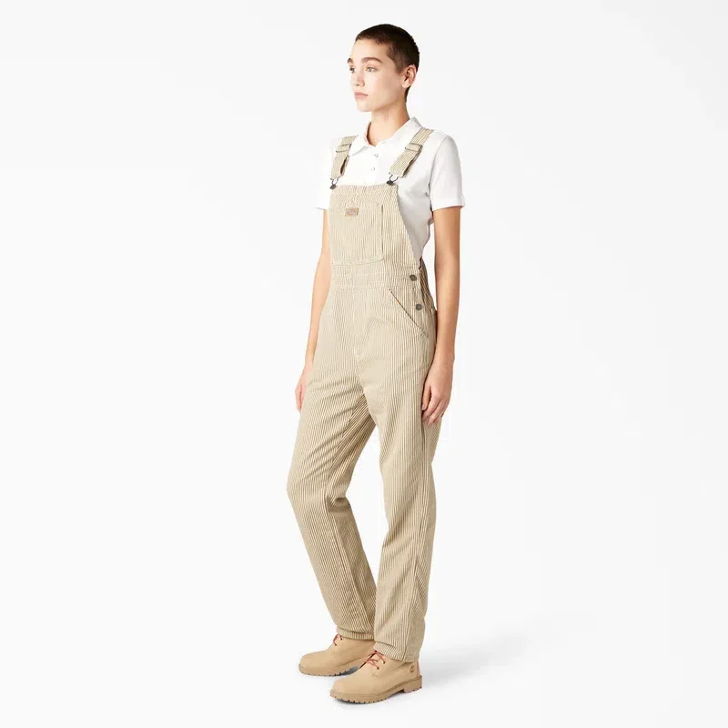 Women’s Regular Fit Hickory Stripe Bib Overalls Women’s Regular Fit Hickory Stripe Bib Overalls